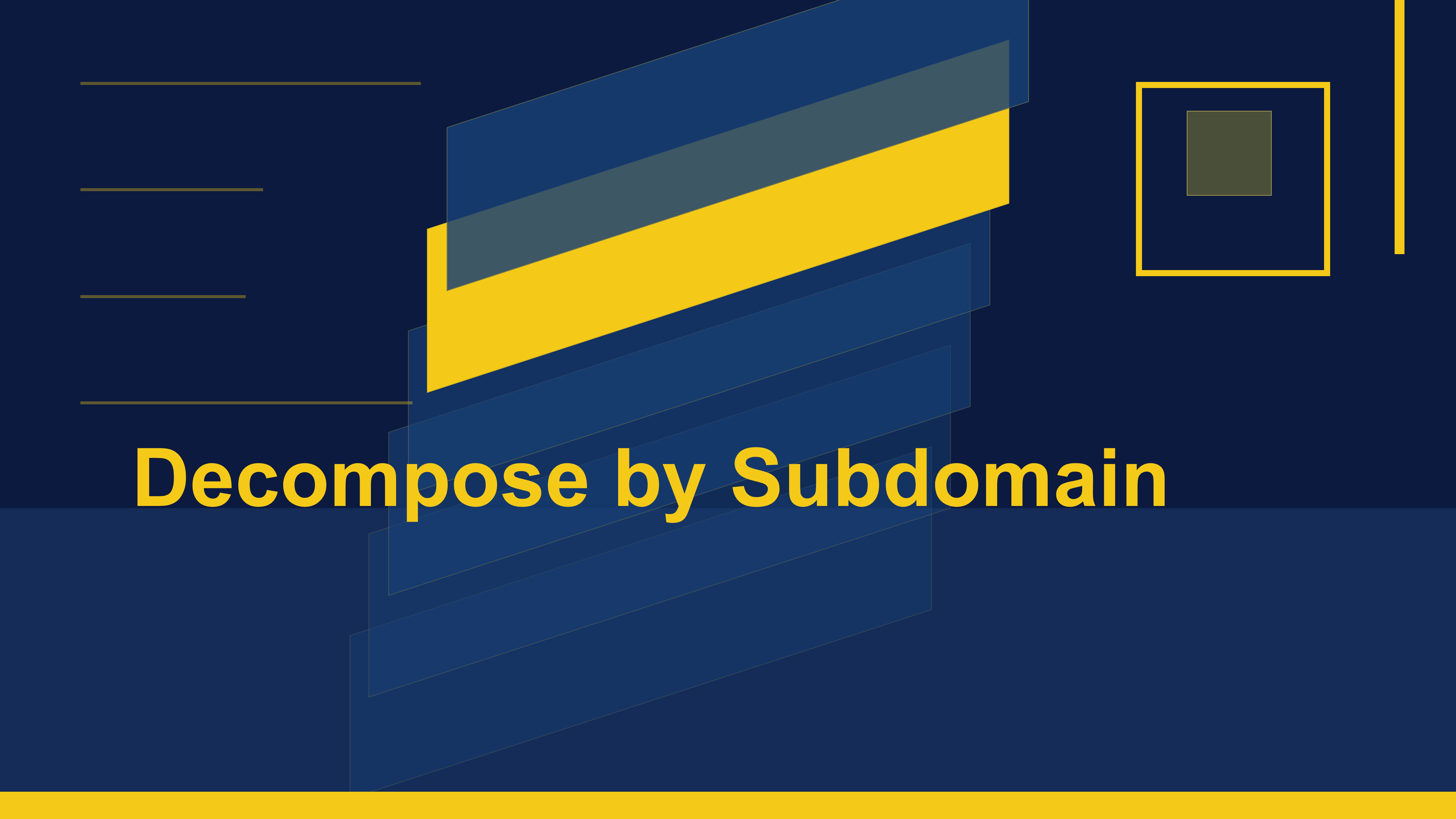 Day 2: Decompose by Subdomain